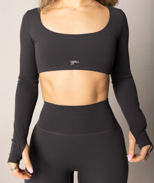 Alexandria Long Sleeve Crop Top