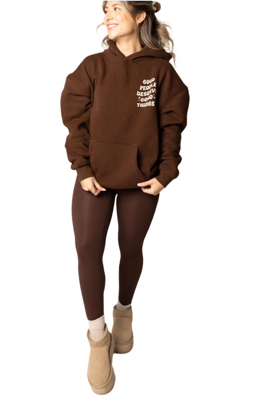 "Good People Deserve Good Things" Oversized Hoodie