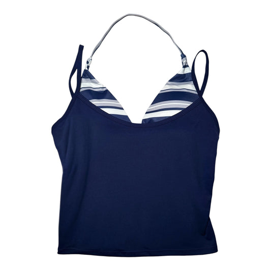 PRE-ORDER - Blue Striped Double Lined Cami Top