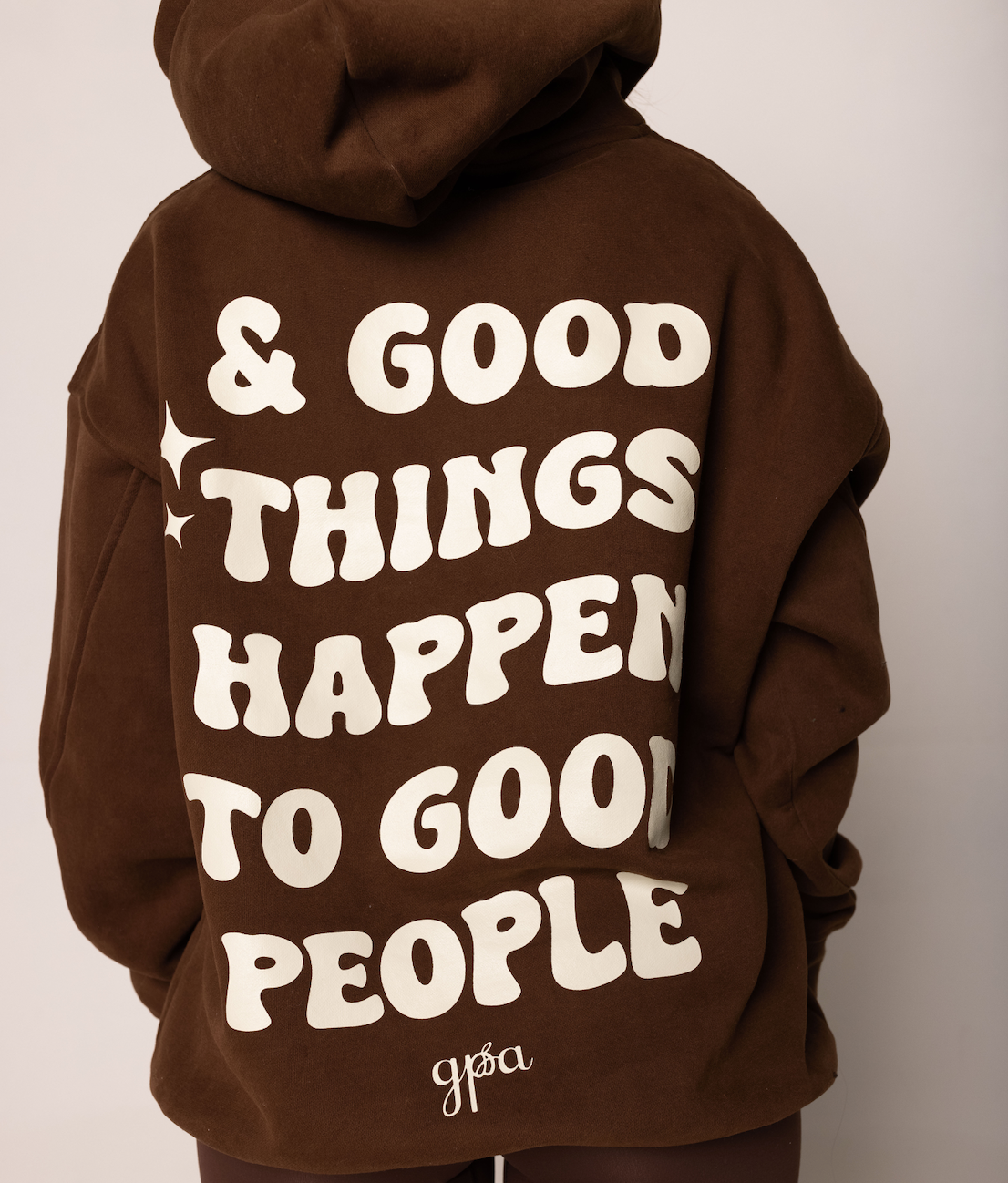 "Good People Deserve Good Things" Oversized Hoodie